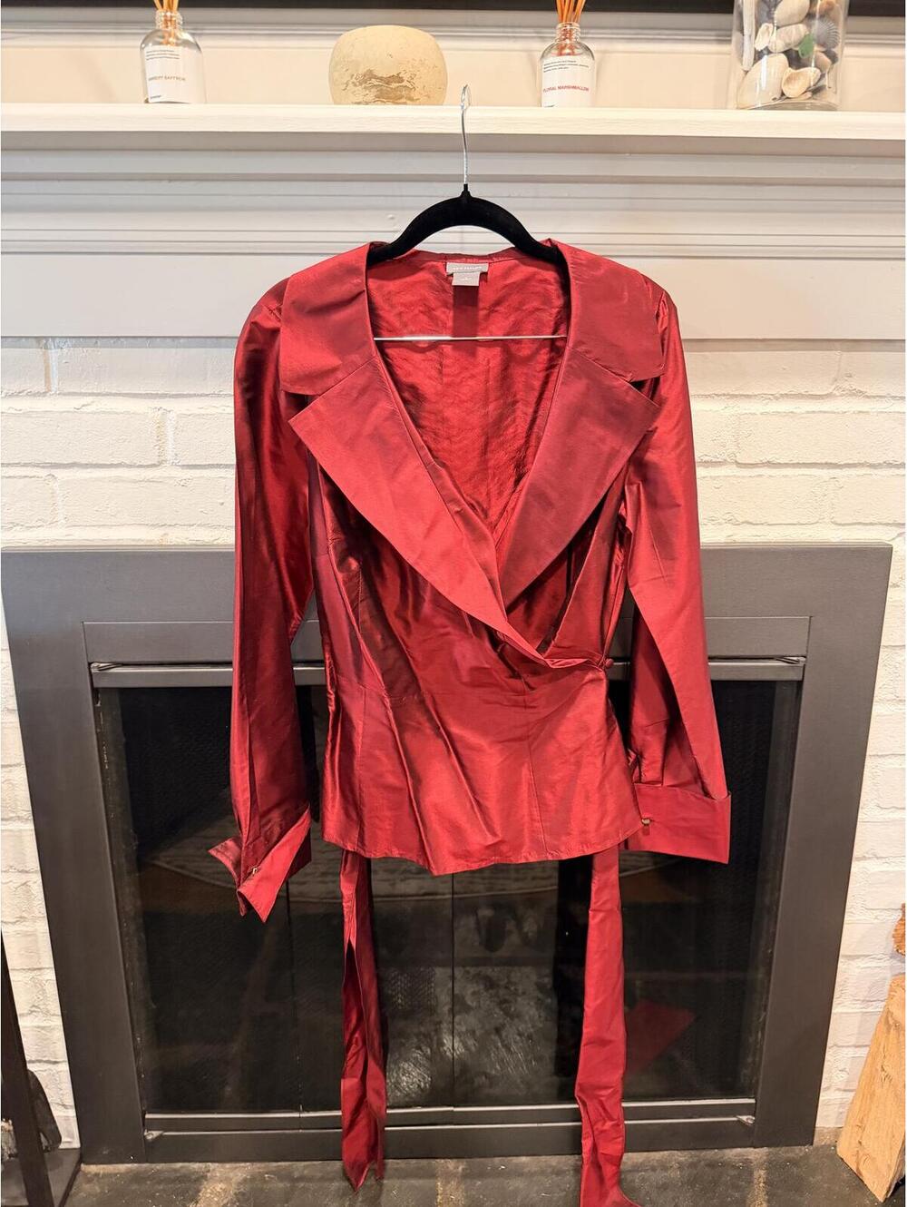 Ann Taylor wrap blouse size 6